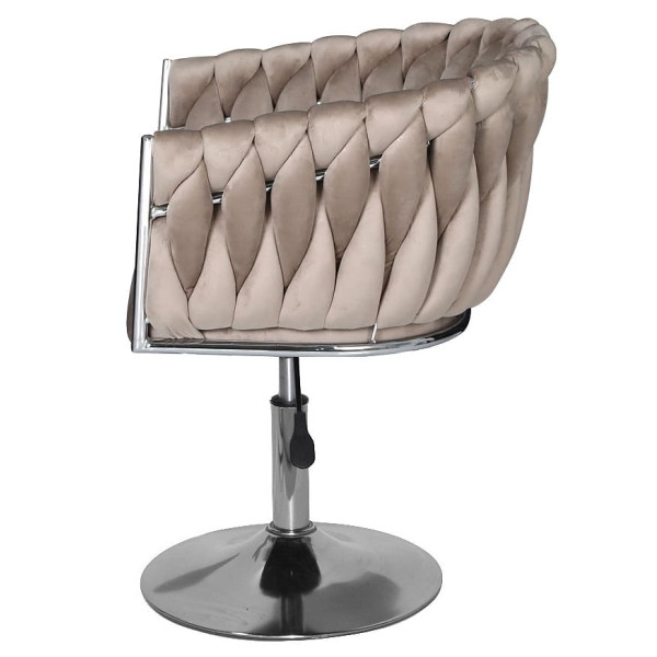 Стілець Onder Mebli LOLA CH-Base Кава UC-912 Оксамит-4