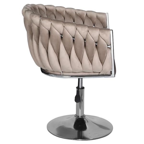 Стілець Onder Mebli LOLA CH-Base Кава UC-912 Оксамит-3