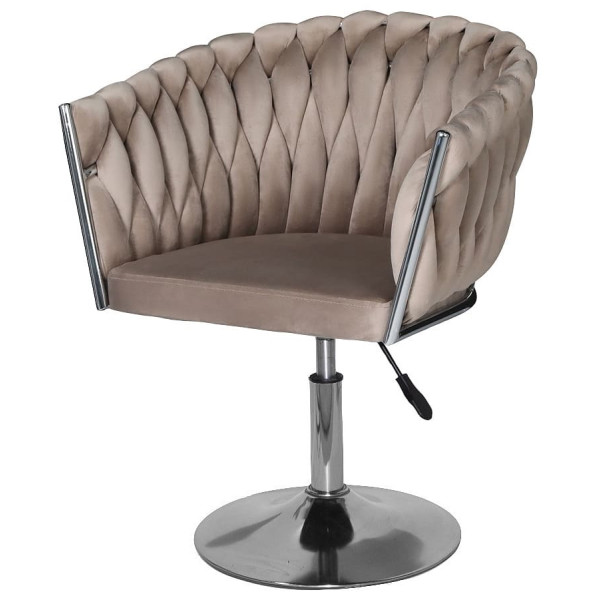 Стілець Onder Mebli LOLA CH-Base Кава UC-912 Оксамит-1