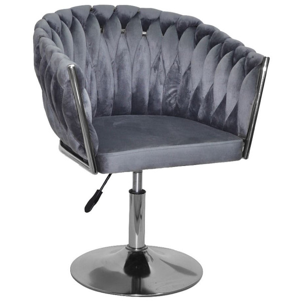 Стул Onder Mebli LOLA CH-Base Серый UC-901 Бархат-0