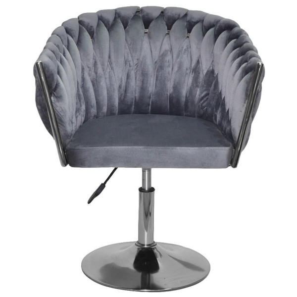 Стул Onder Mebli LOLA CH-Base Серый UC-901 Бархат-1