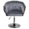 Стул Onder Mebli LOLA CH-Base Серый UC-901 Бархат-1-thumb