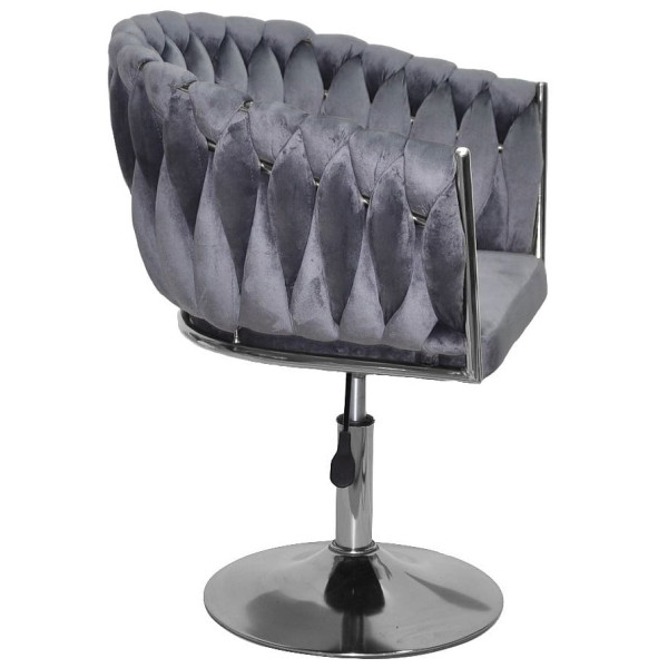 Стул Onder Mebli LOLA CH-Base Серый UC-901 Бархат-2