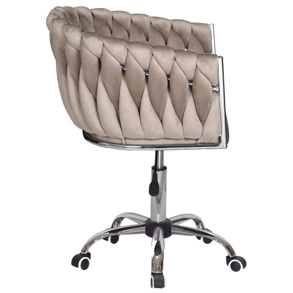 Стілець Onder Mebli LOLA CH-OFFICE Кава UC-912 Оксамит-3