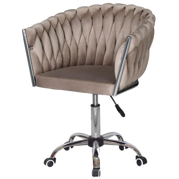 Стілець Onder Mebli LOLA CH-OFFICE Кава UC-912 Оксамит-1