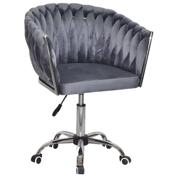 Стілець Onder Mebli LOLA CH-OFFICE Сірий UC-901 Оксамит-0
