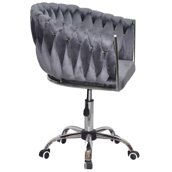 Стілець Onder Mebli LOLA CH-OFFICE Сірий UC-901 Оксамит-2