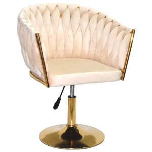 Стул Onder Mebli LOLA GD-Base Бежевый UC-902 Бархат