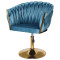Стілець Onder Mebli LOLA GD-Base Бірюзовий UC-919 Оксамит-1-thumb