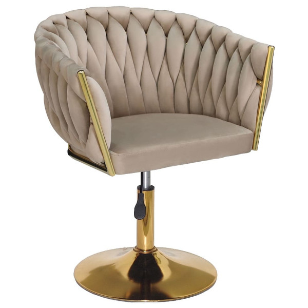 Стул Onder Mebli LOLA GD-Base Капучино UC-928 Бархат-0