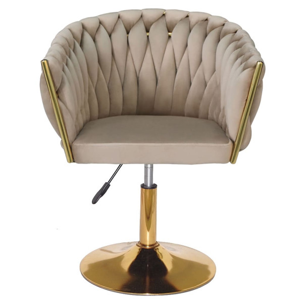 Стул Onder Mebli LOLA GD-Base Капучино UC-928 Бархат-2