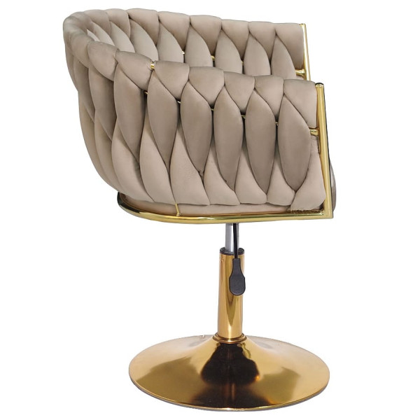 Стул Onder Mebli LOLA GD-Base Капучино UC-928 Бархат-3