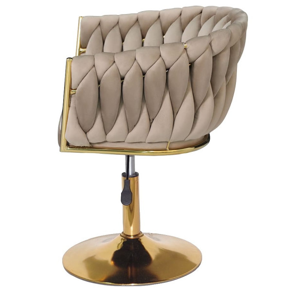 Стул Onder Mebli LOLA GD-Base Капучино UC-928 Бархат-4