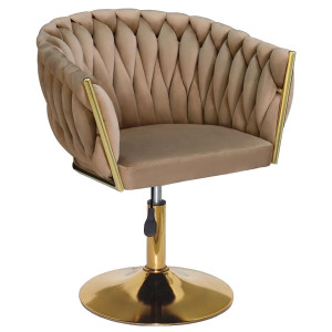 Стул Onder Mebli LOLA GD-Base Кэмл UC-921 Бархат