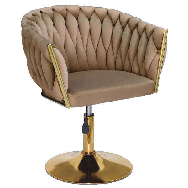 Стілець Onder Mebli LOLA GD-Base Кемл UC-921 Оксамит-0