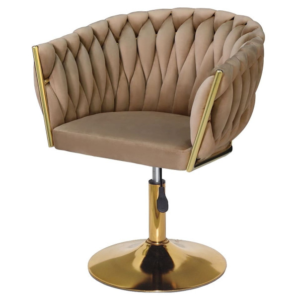 Стілець Onder Mebli LOLA GD-Base Кемл UC-921 Оксамит-1