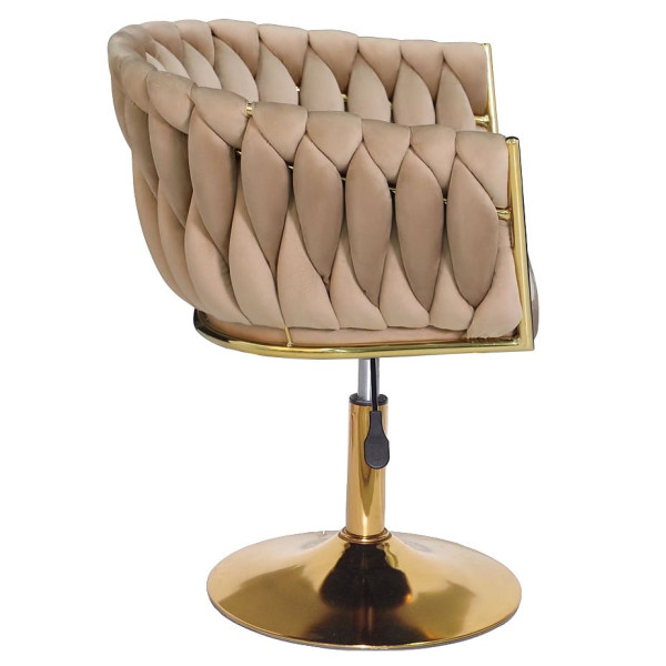 Стілець Onder Mebli LOLA GD-Base Кемл UC-921 Оксамит-3