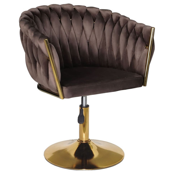 Стул Onder Mebli LOLA GD-Base Шоколад UC-908 Бархат-0