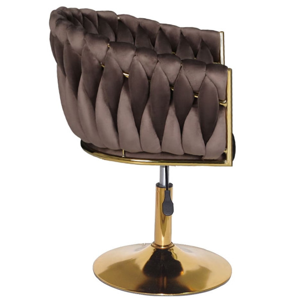Стул Onder Mebli LOLA GD-Base Шоколад UC-908 Бархат-3