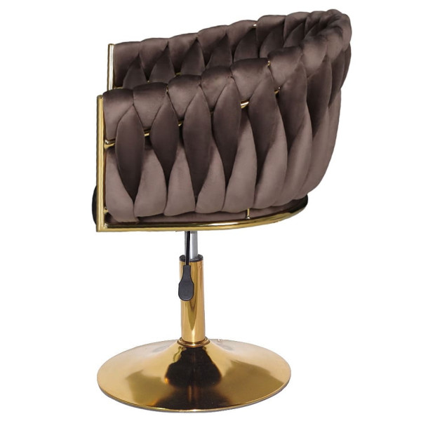 Стул Onder Mebli LOLA GD-Base Шоколад UC-908 Бархат-4