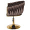 Стул Onder Mebli LOLA GD-Base Шоколад UC-908 Бархат-4-thumb