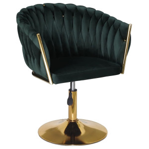 Стул Onder Mebli LOLA GD-Base Зеленый UC-905 Бархат