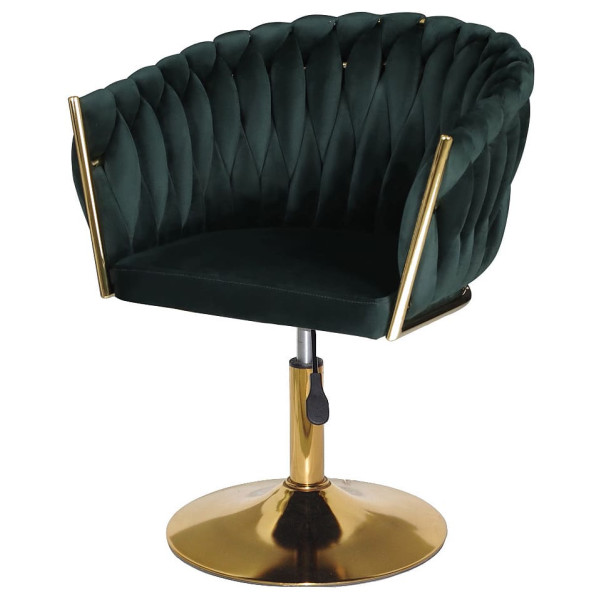 Стул Onder Mebli LOLA GD-Base Зеленый UC-905 Бархат-1