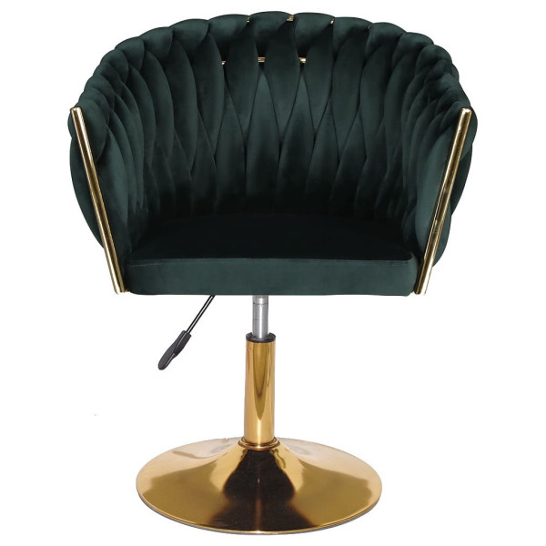 Стул Onder Mebli LOLA GD-Base Зеленый UC-905 Бархат-2