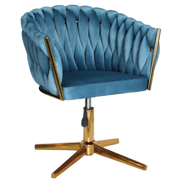 Стул Onder Mebli LOLA GD-Modern Base Бирюзовый UC-919 Бархат-0