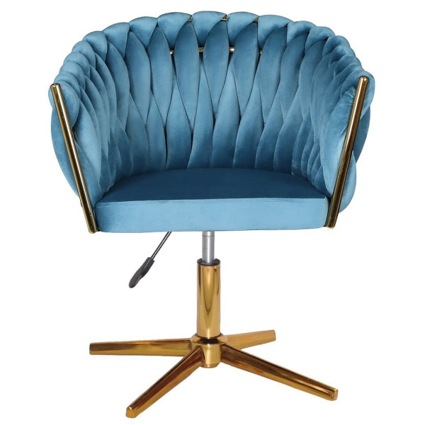 Стул Onder Mebli LOLA GD-Modern Base Бирюзовый UC-919 Бархат-2