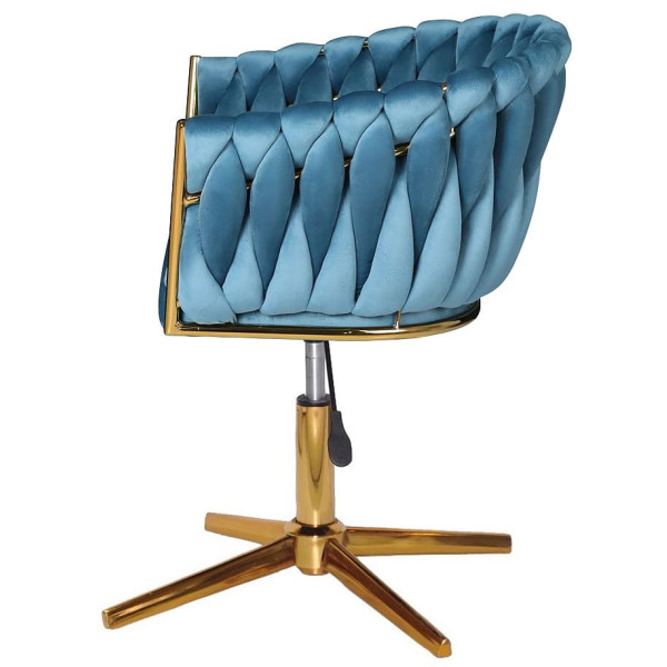 Стул Onder Mebli LOLA GD-Modern Base Бирюзовый UC-919 Бархат-4