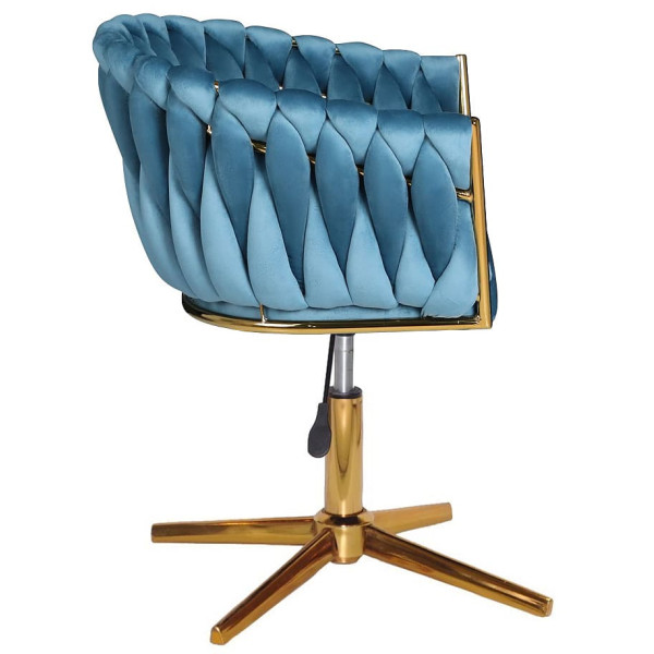 Стул Onder Mebli LOLA GD-Modern Base Бирюзовый UC-919 Бархат-3