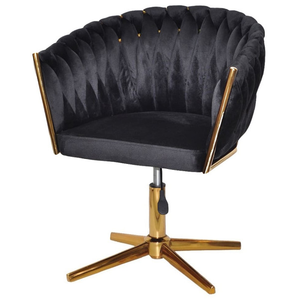 Стул Onder Mebli LOLA GD-Modern Base Черный UC-904 Бархат-1