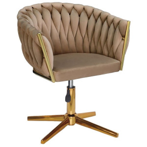 Стул Onder Mebli LOLA GD-Modern Base Кэмл UC-921 Бархат