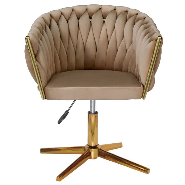 Стул Onder Mebli LOLA GD-Modern Base Кэмл UC-921 Бархат-2