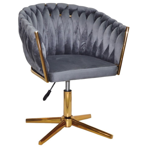 Стілець Onder Mebli LOLA GD-Modern Base Сірий UC-901 Оксамит-0