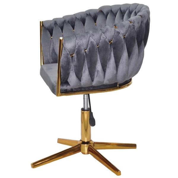 Стілець Onder Mebli LOLA GD-Modern Base Сірий UC-901 Оксамит-4