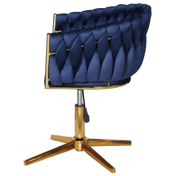 Стул Onder Mebli LOLA GD-Modern Base Синий UC-907 Бархат-4