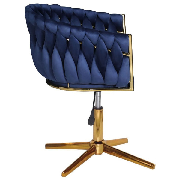 Стул Onder Mebli LOLA GD-Modern Base Синий UC-907 Бархат-3