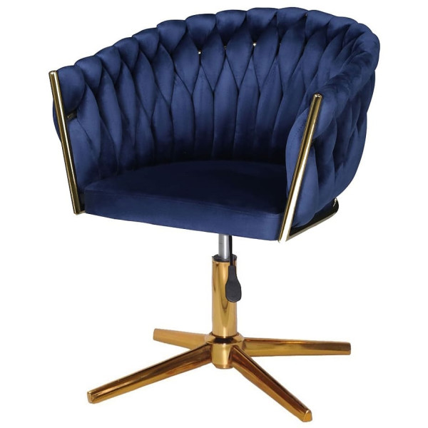 Стул Onder Mebli LOLA GD-Modern Base Синий UC-907 Бархат-1