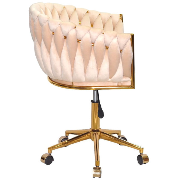 Стілець Onder Mebli LOLA GD-Modern OFFICE Бежевий UC-902 Оксамит-2