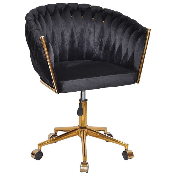 Стул Onder Mebli LOLA GD-Modern OFFICE Черный UC-904 Бархат-0