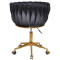 Стілець Onder Mebli LOLA GD-Modern OFFICE Чорний UC-904 Оксамит-3-thumb
