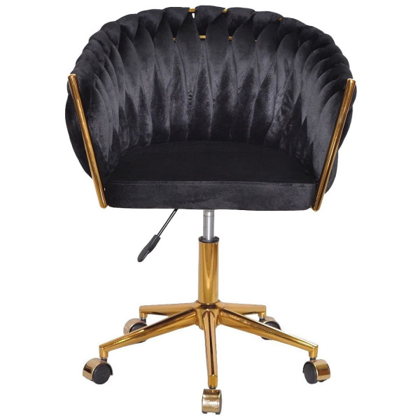 Стул Onder Mebli LOLA GD-Modern OFFICE Черный UC-904 Бархат-1