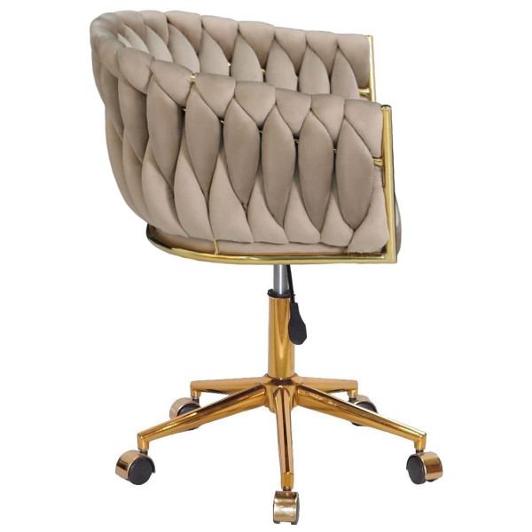 Стілець Onder Mebli LOLA GD-Modern OFFICE Капучино UC-928 Оксамит-3