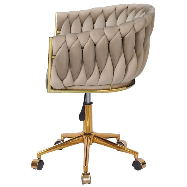 Стілець Onder Mebli LOLA GD-Modern OFFICE Капучино UC-928 Оксамит-4