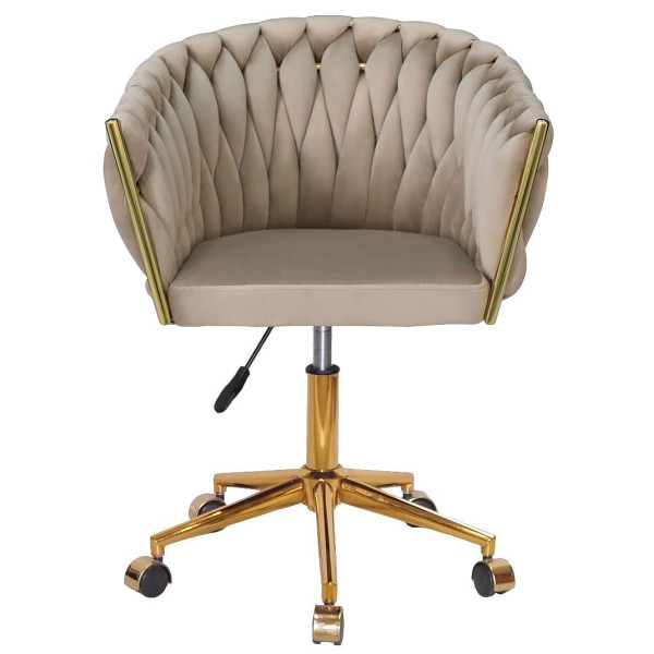 Стілець Onder Mebli LOLA GD-Modern OFFICE Капучино UC-928 Оксамит-2