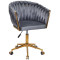 Стілець Onder Mebli LOLA GD-Modern OFFICE Сірий UC-901 Оксамит-0-thumb