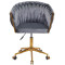 Стілець Onder Mebli LOLA GD-Modern OFFICE Сірий UC-901 Оксамит-1-thumb