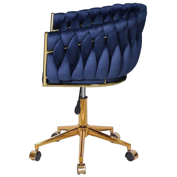 Стул Onder Mebli LOLA GD-Modern OFFICE Синий UC-907 Бархат-4